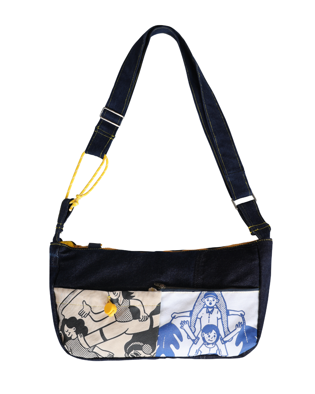 The Upcycled Denim Crossbody Bag | Design 013