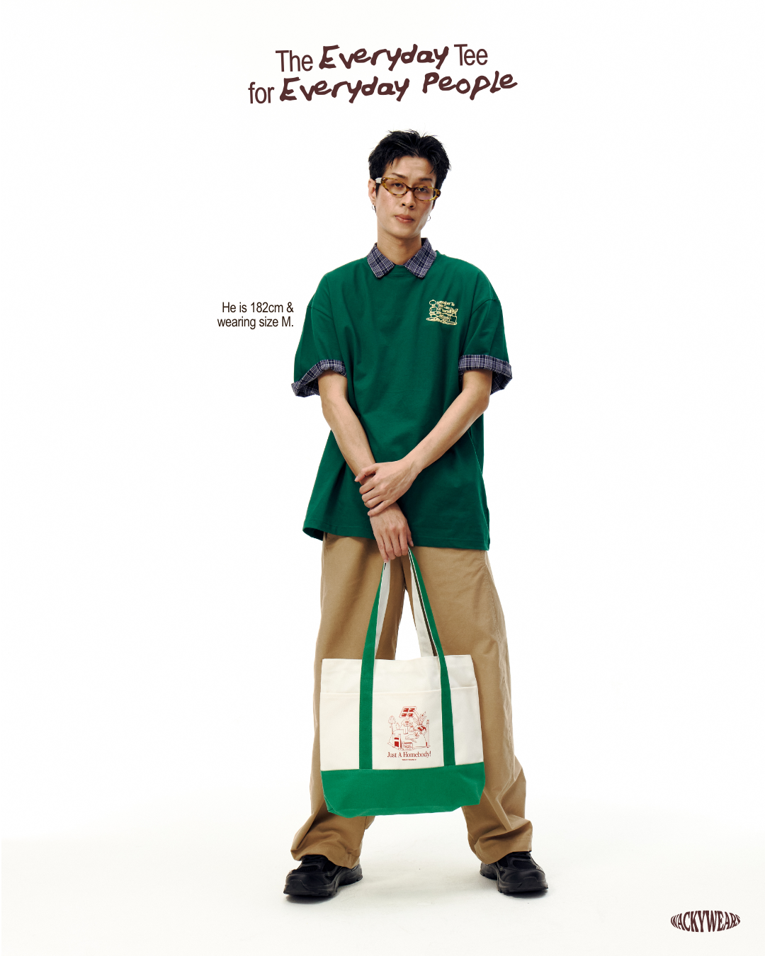Everyday Basic Oversized Tee - Emerald Green