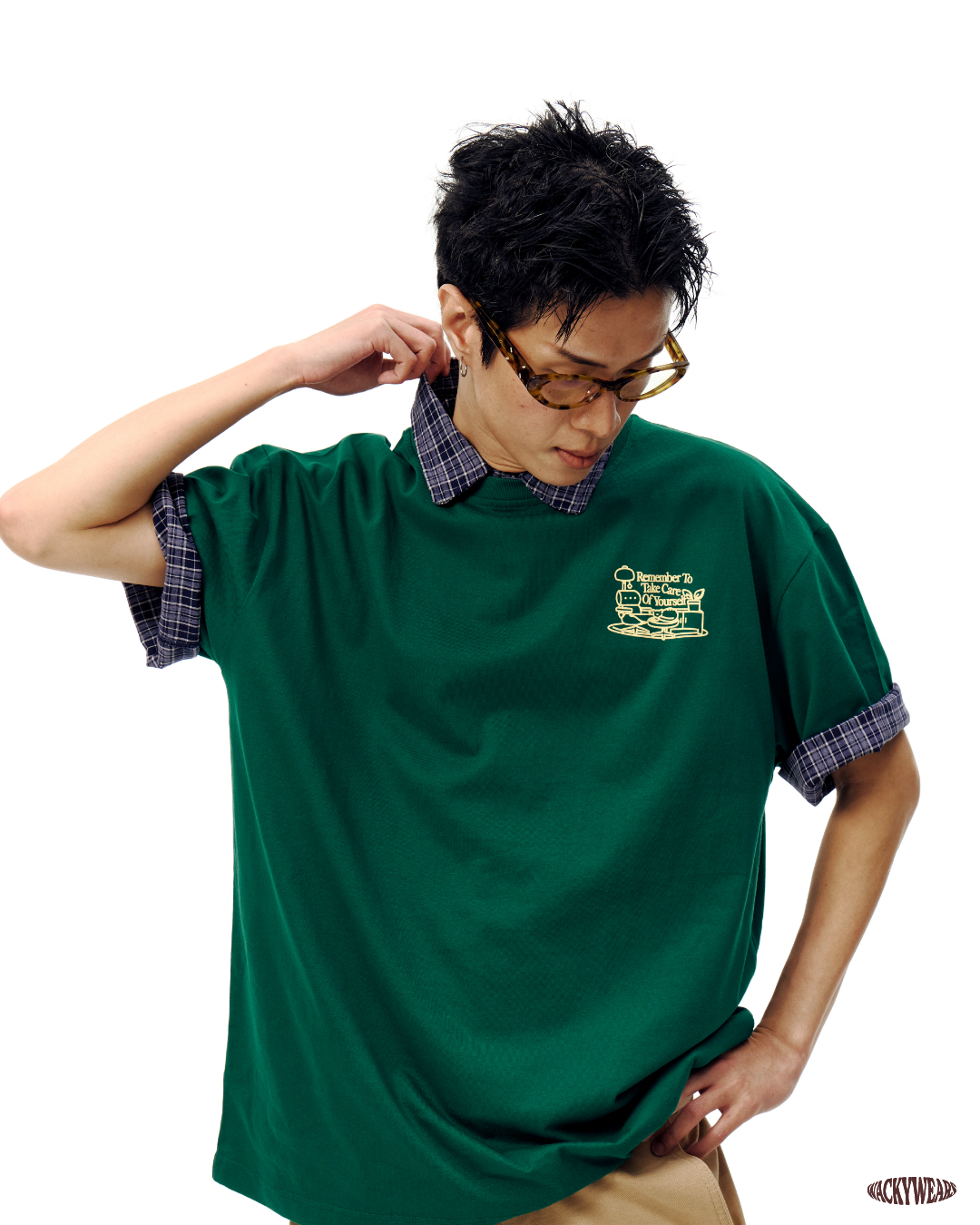 Everyday Basic Oversized Tee - Emerald Green