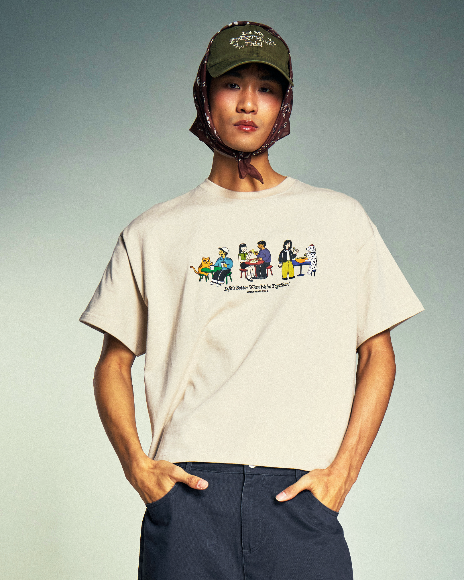 Life's Better Together (Sand) Boxy Tee
