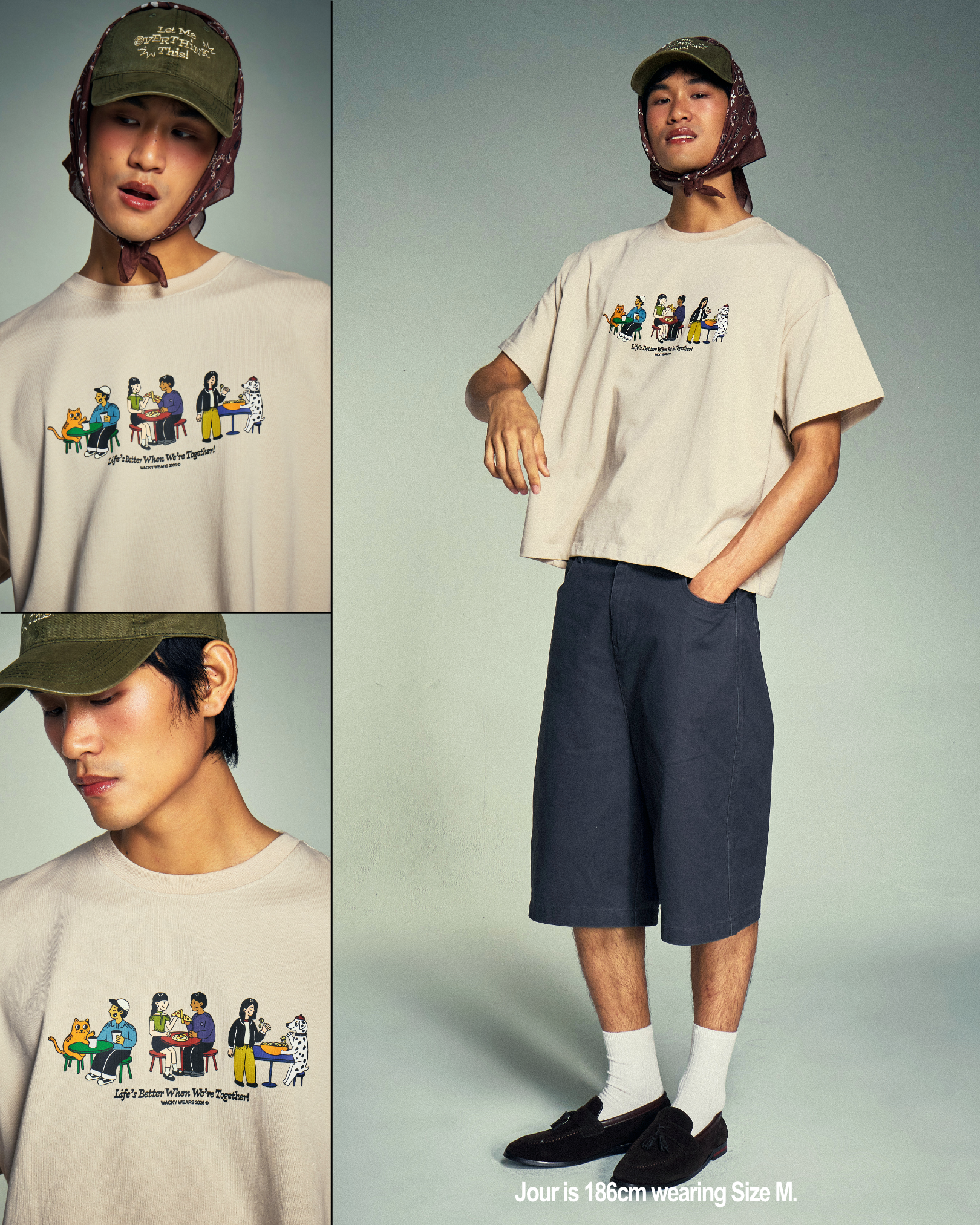 Life's Better Together (Sand) Boxy Tee