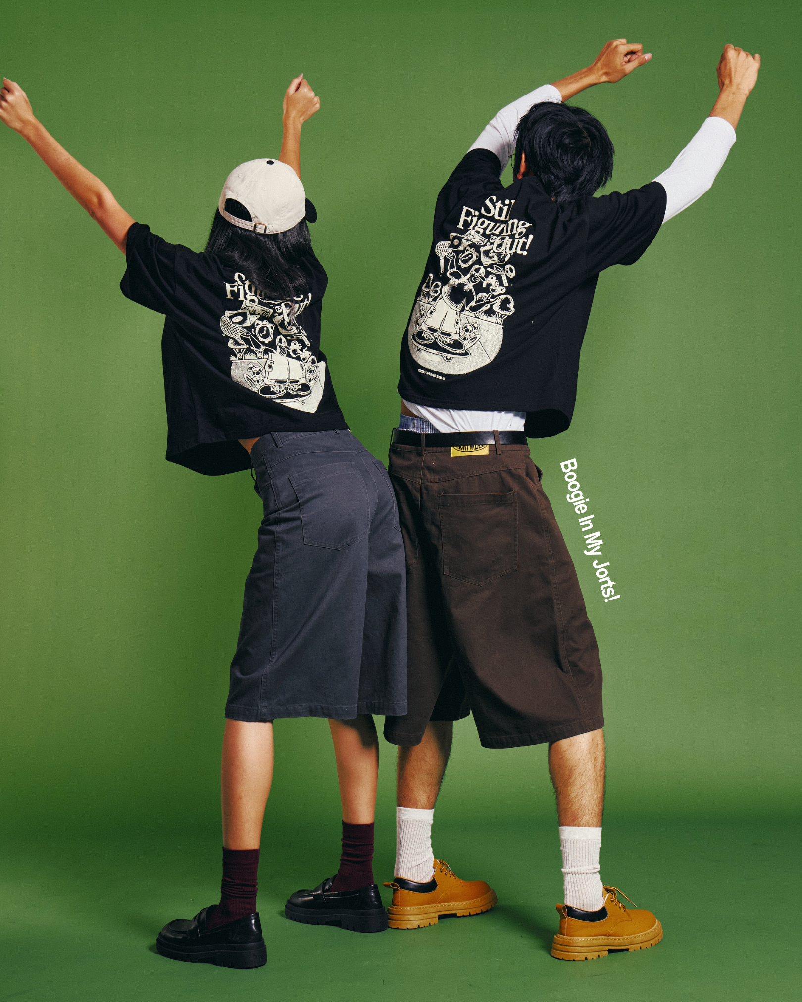 Basic Baggy Jorts (Charcoal)
