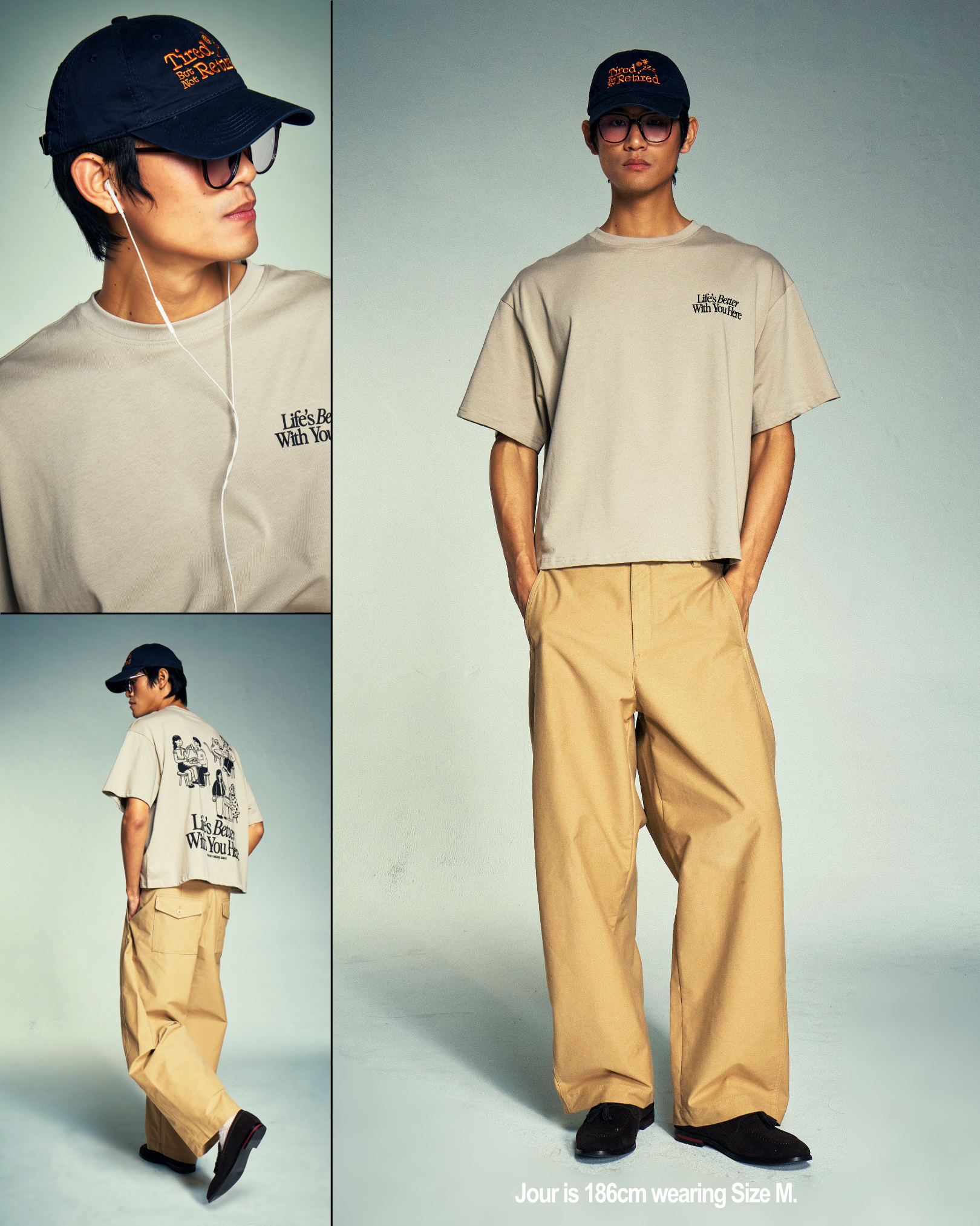 Life's Better With You (Greige) Boxy Tee