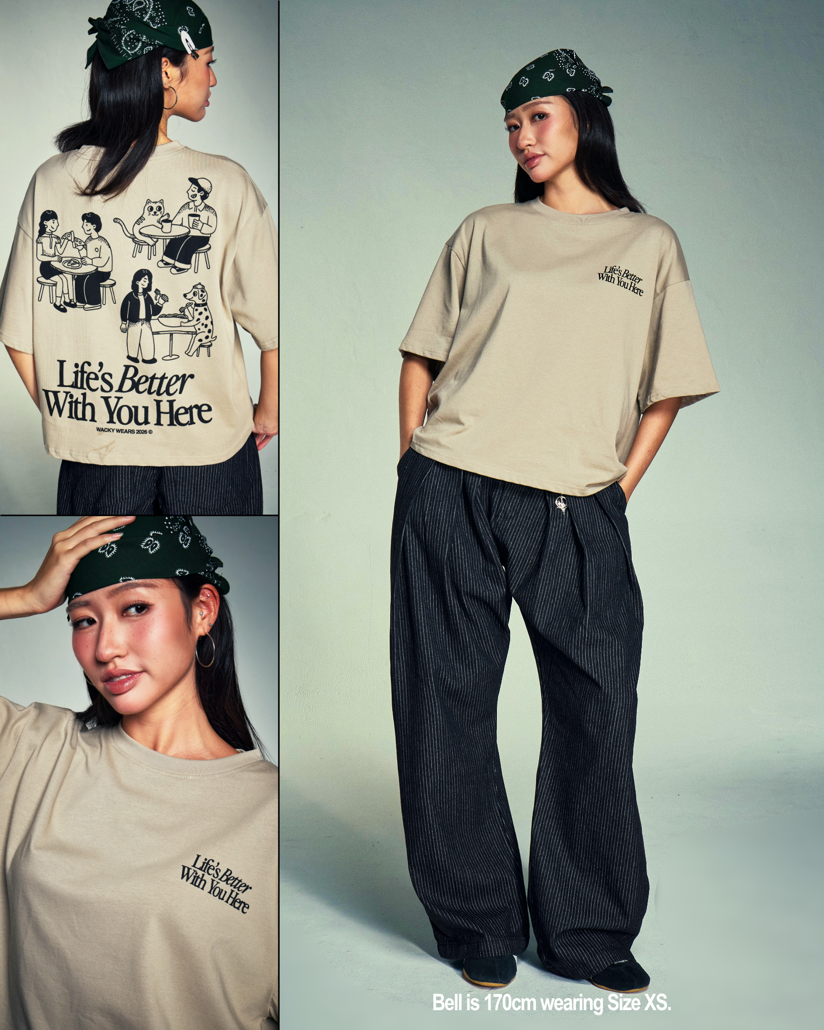 Life's Better With You (Greige) Boxy Tee