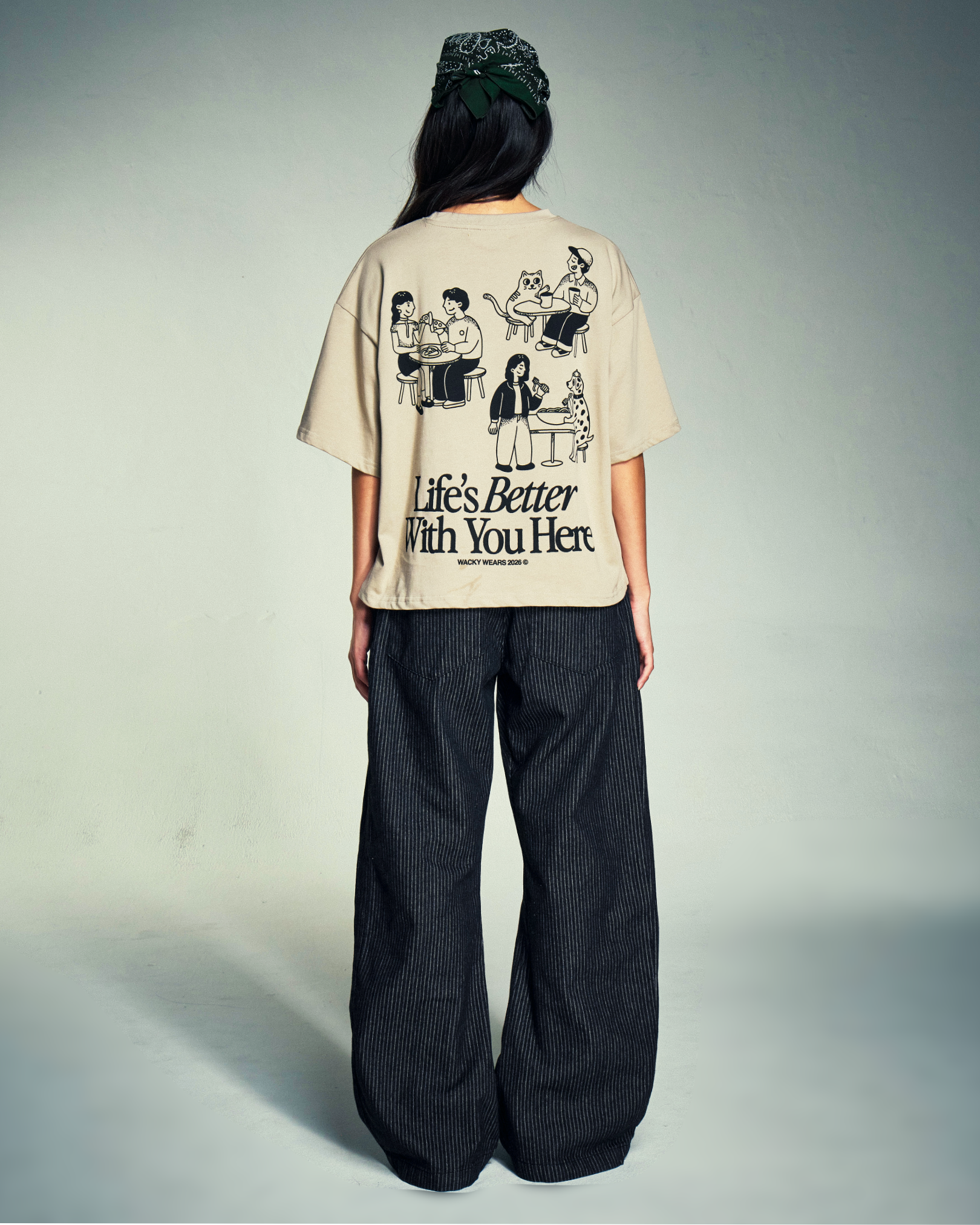 Life's Better With You (Greige) Boxy Tee