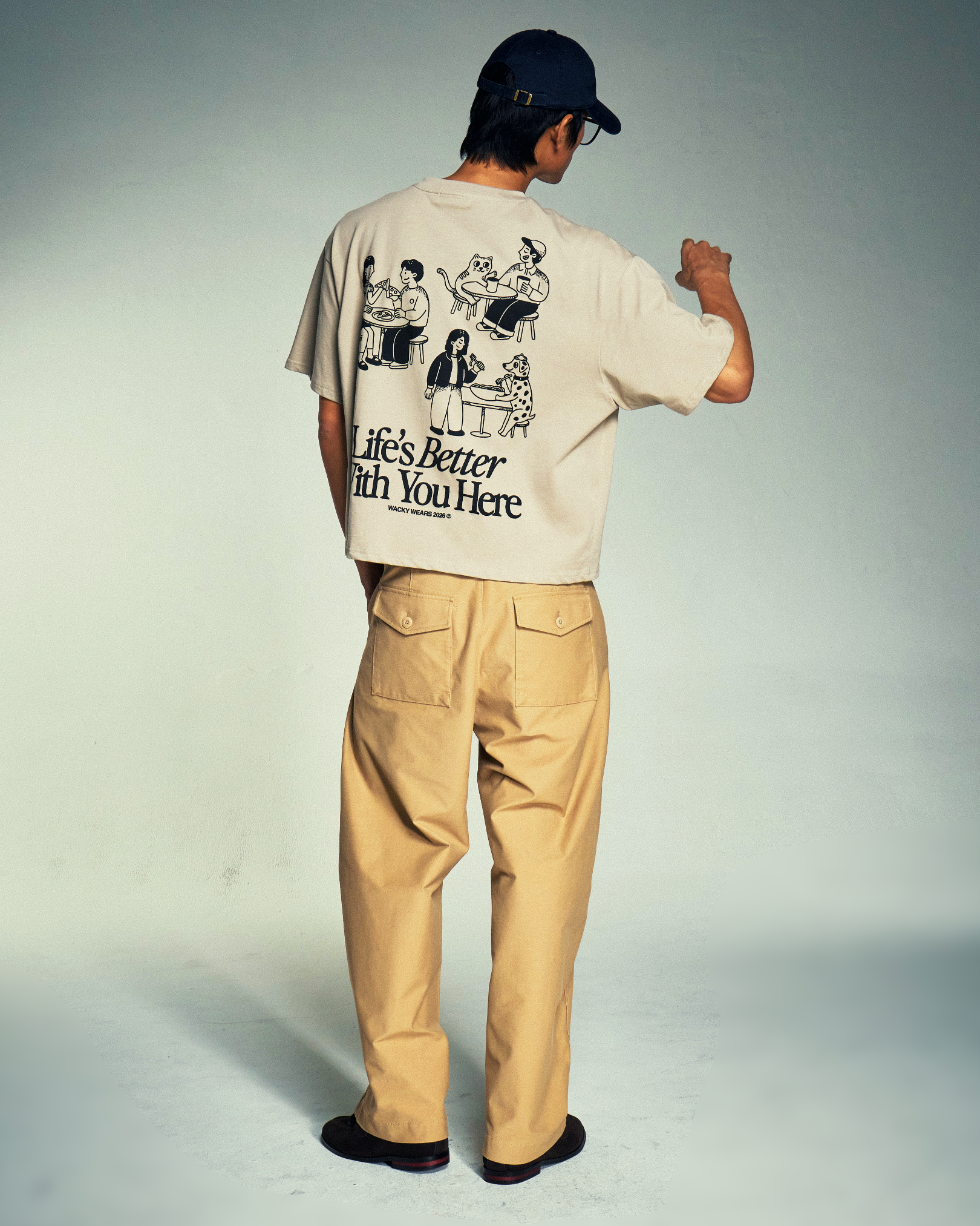 Life's Better With You (Greige) Boxy Tee