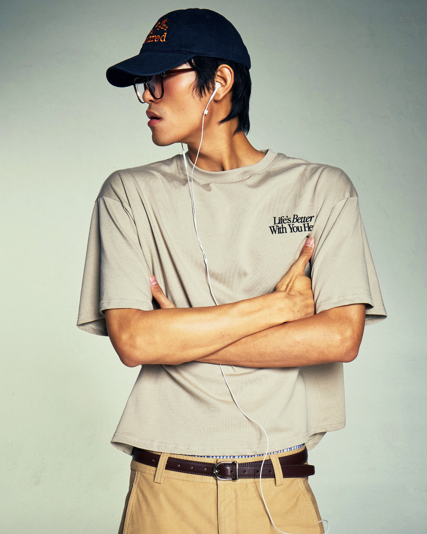 Life's Better With You (Greige) Boxy Tee