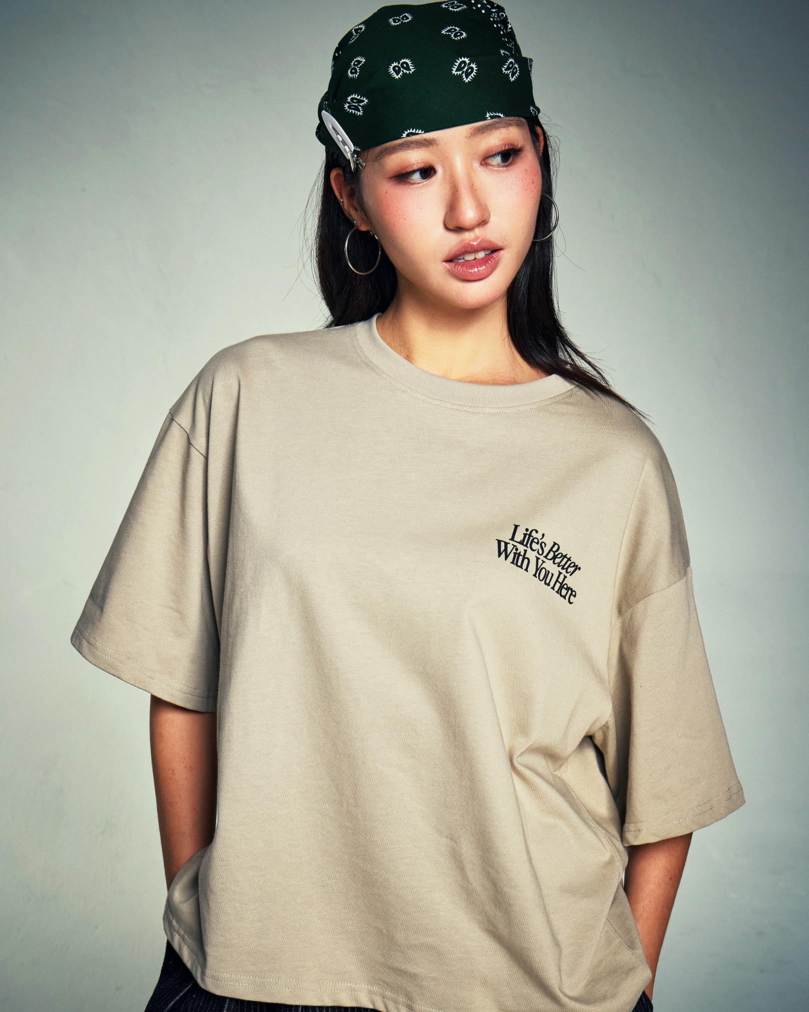 Life's Better With You (Greige) Boxy Tee