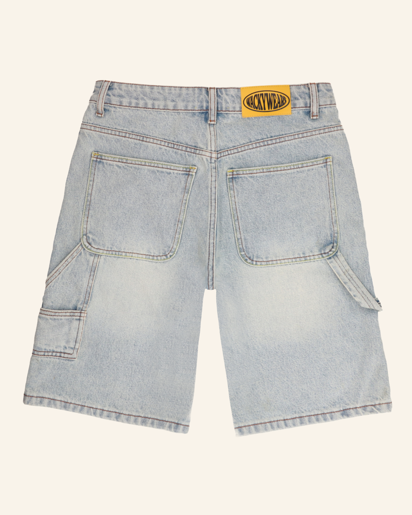 Cargo Baggy Denim Jorts - Light Denim