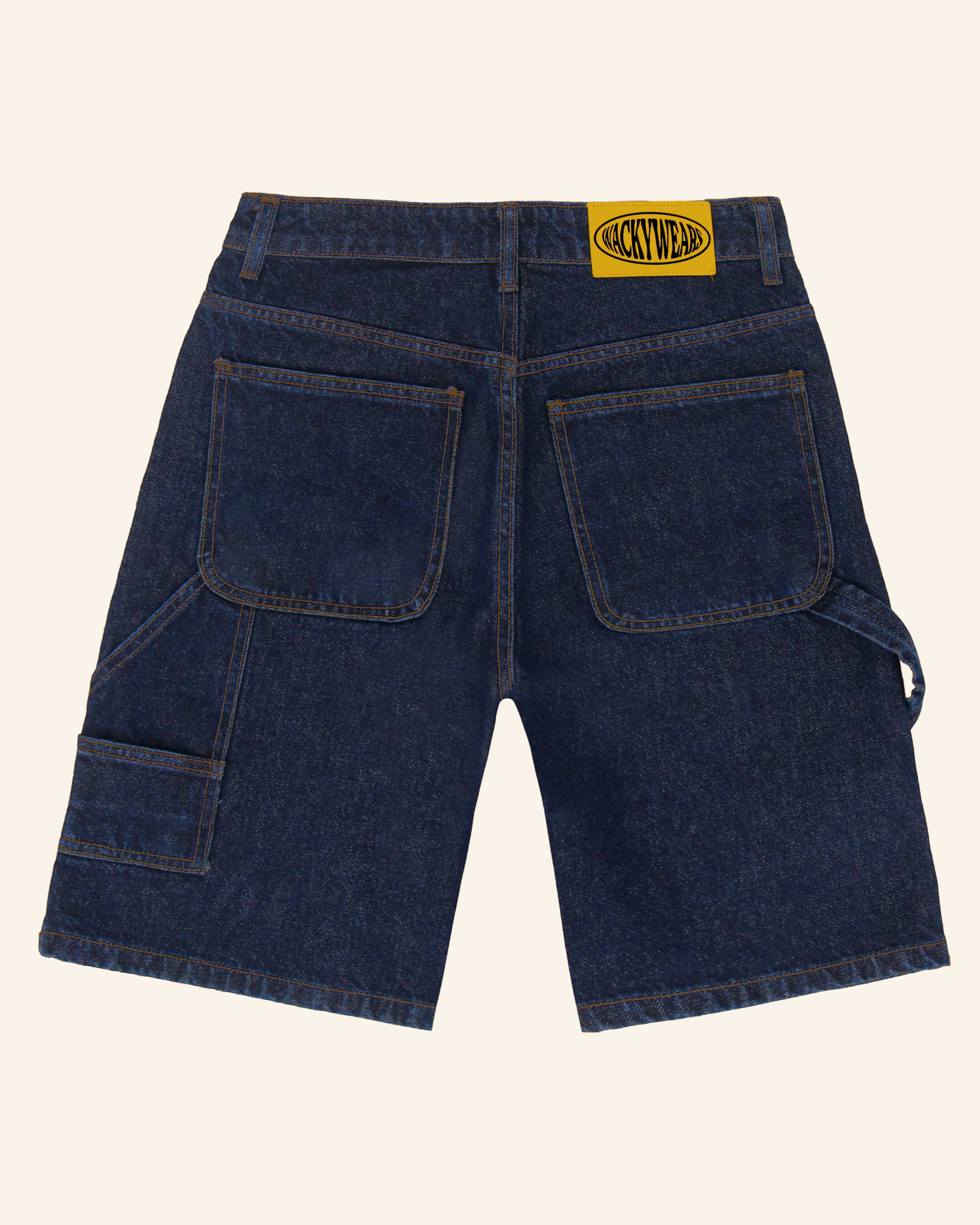 Cargo Baggy Denim Jorts - Dark Denim