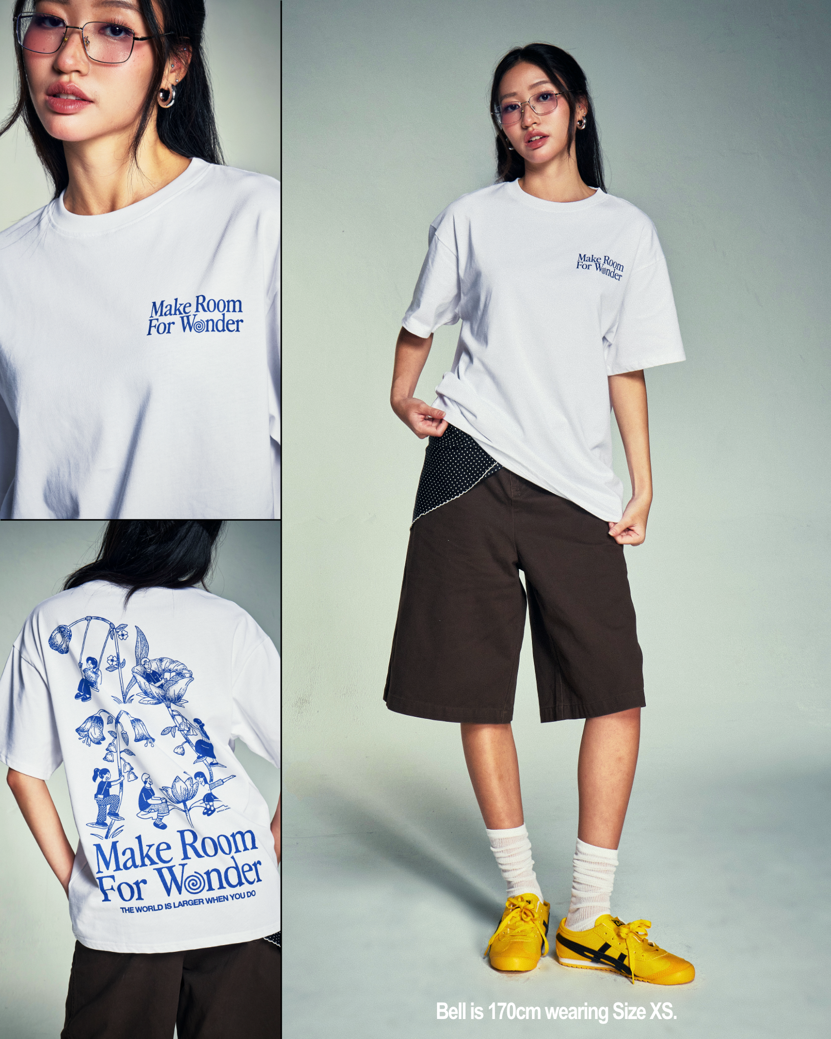 Make Room For Wonder - Oversized Tee (White)