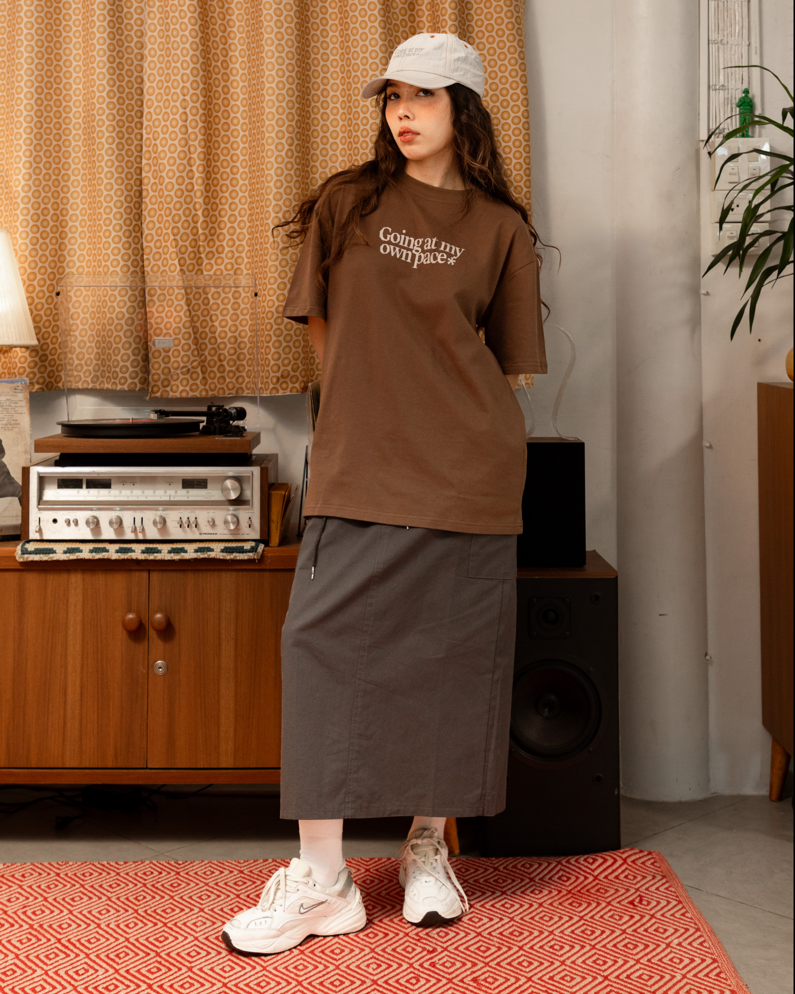 My Own Pace Oversized Tee (Choco)