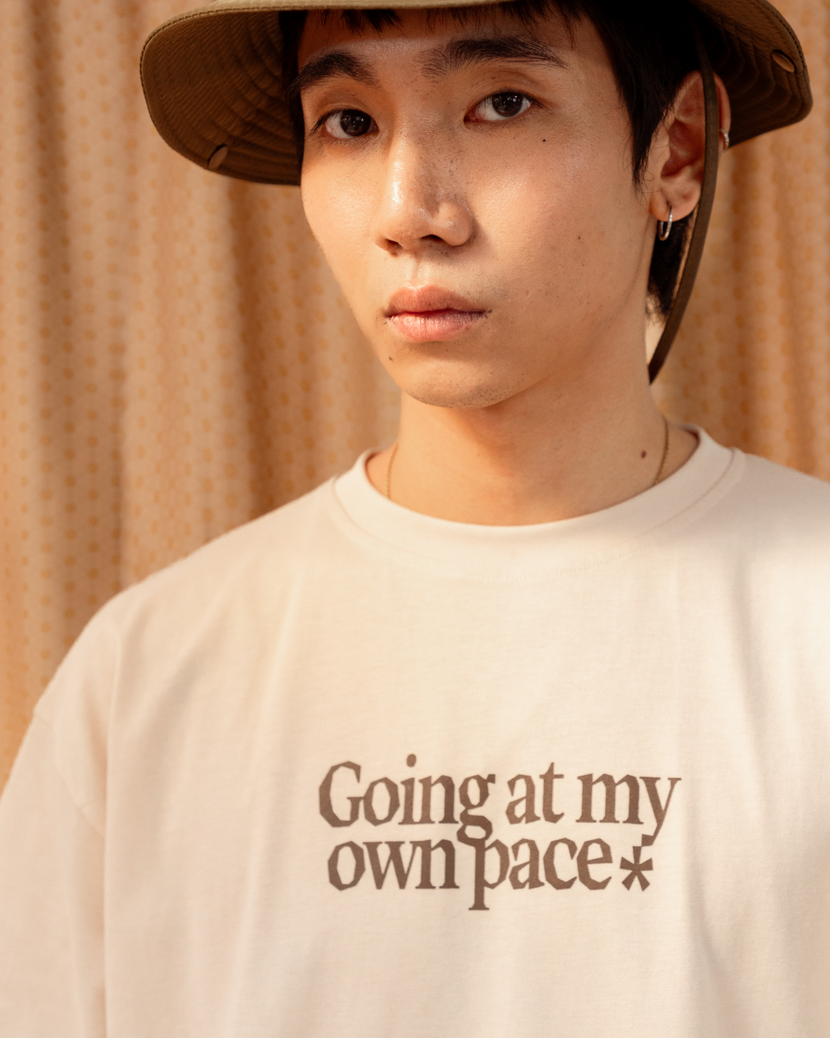 My Own Pace Oversized Tee (Ivory)