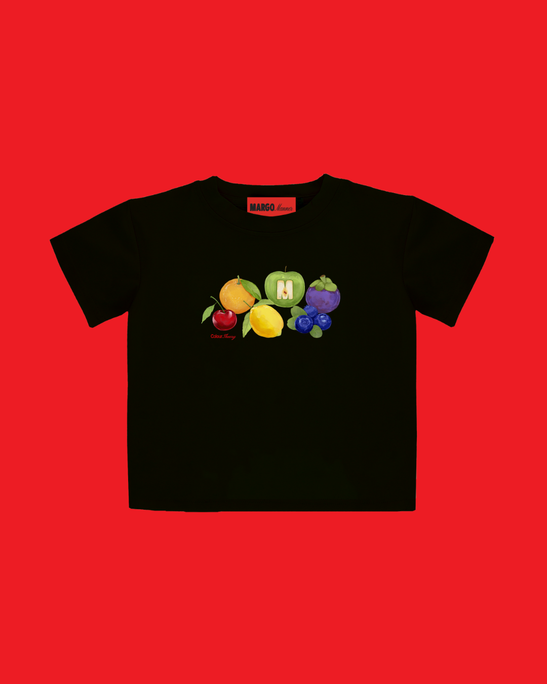 "Colour Theory" Baby Tee (Black)