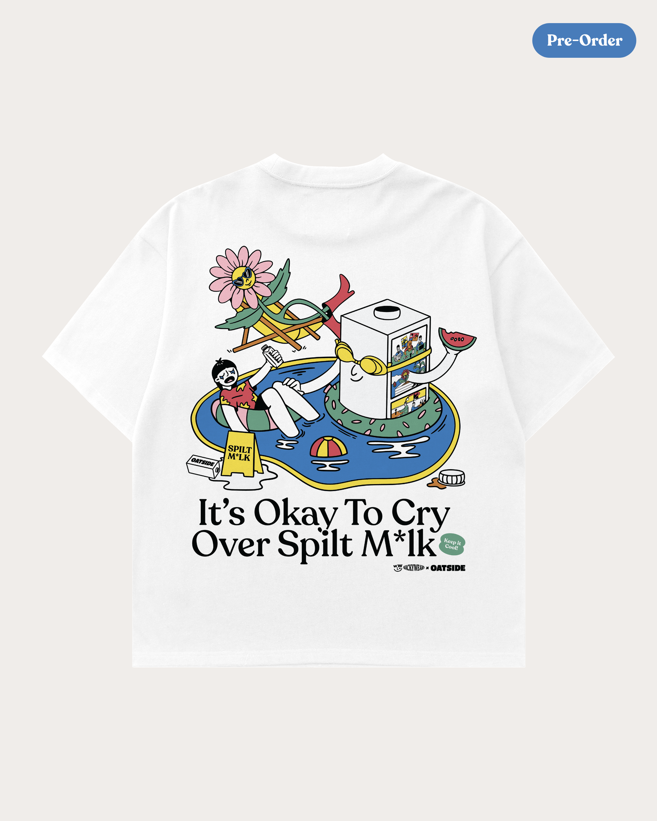 It's Okay To Cry Over Spilt M*lk (White)