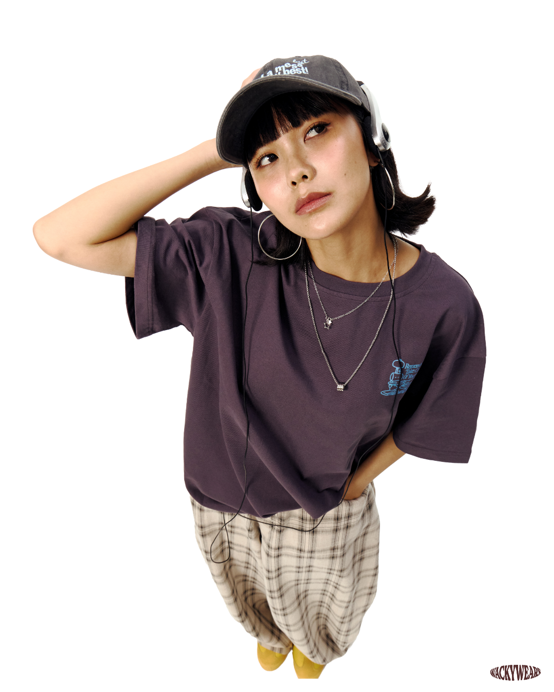 Everyday Basic Oversized Tee - Dark Plum