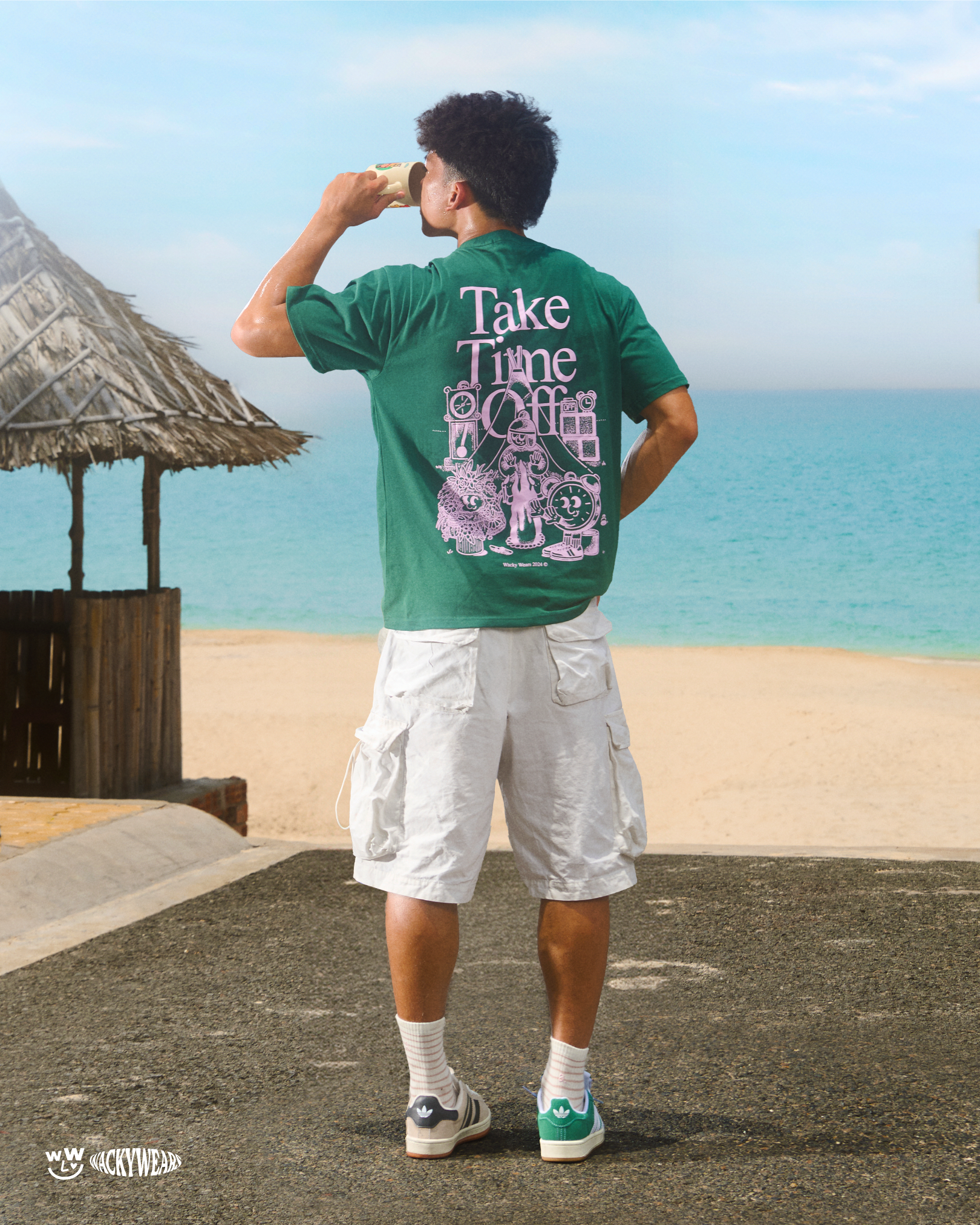 Take Time Off Emerald Green (Oversized)