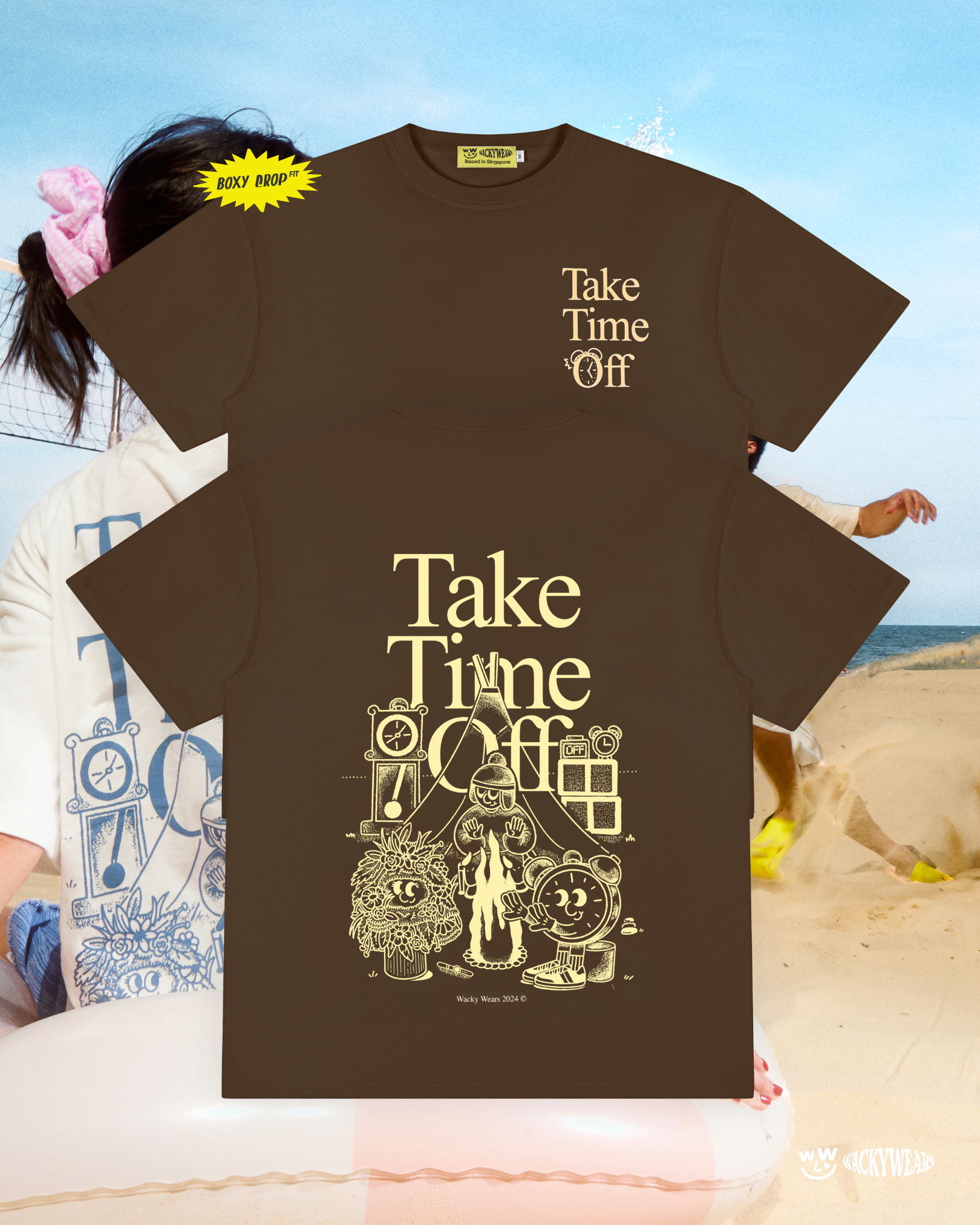 Take Time Off Truffle Brown (Boxy Crop)