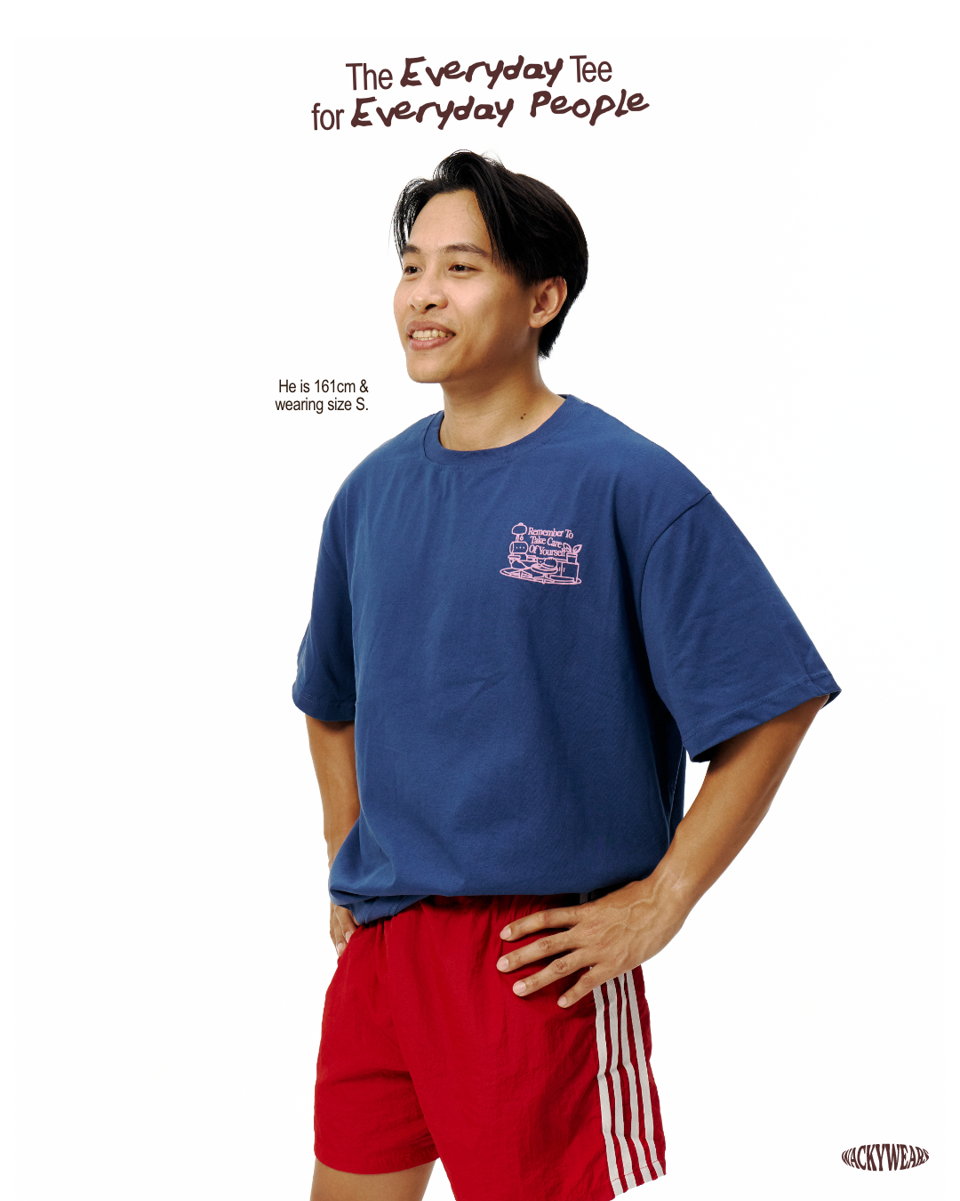 Everyday Basic Oversized Tee - Royal Blue