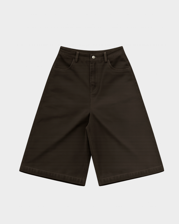 Basic Baggy Jorts (Brown)
