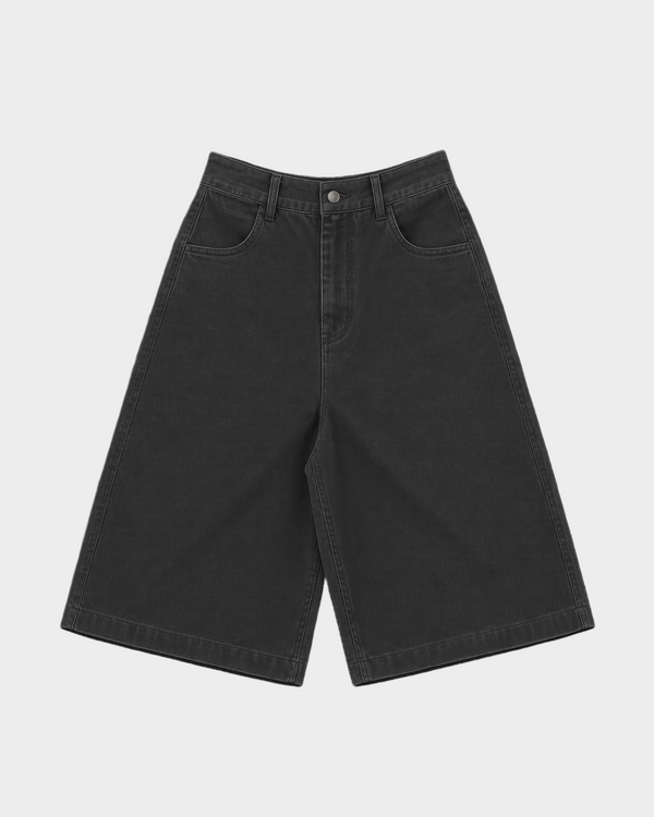 Basic Baggy Jorts (Charcoal)