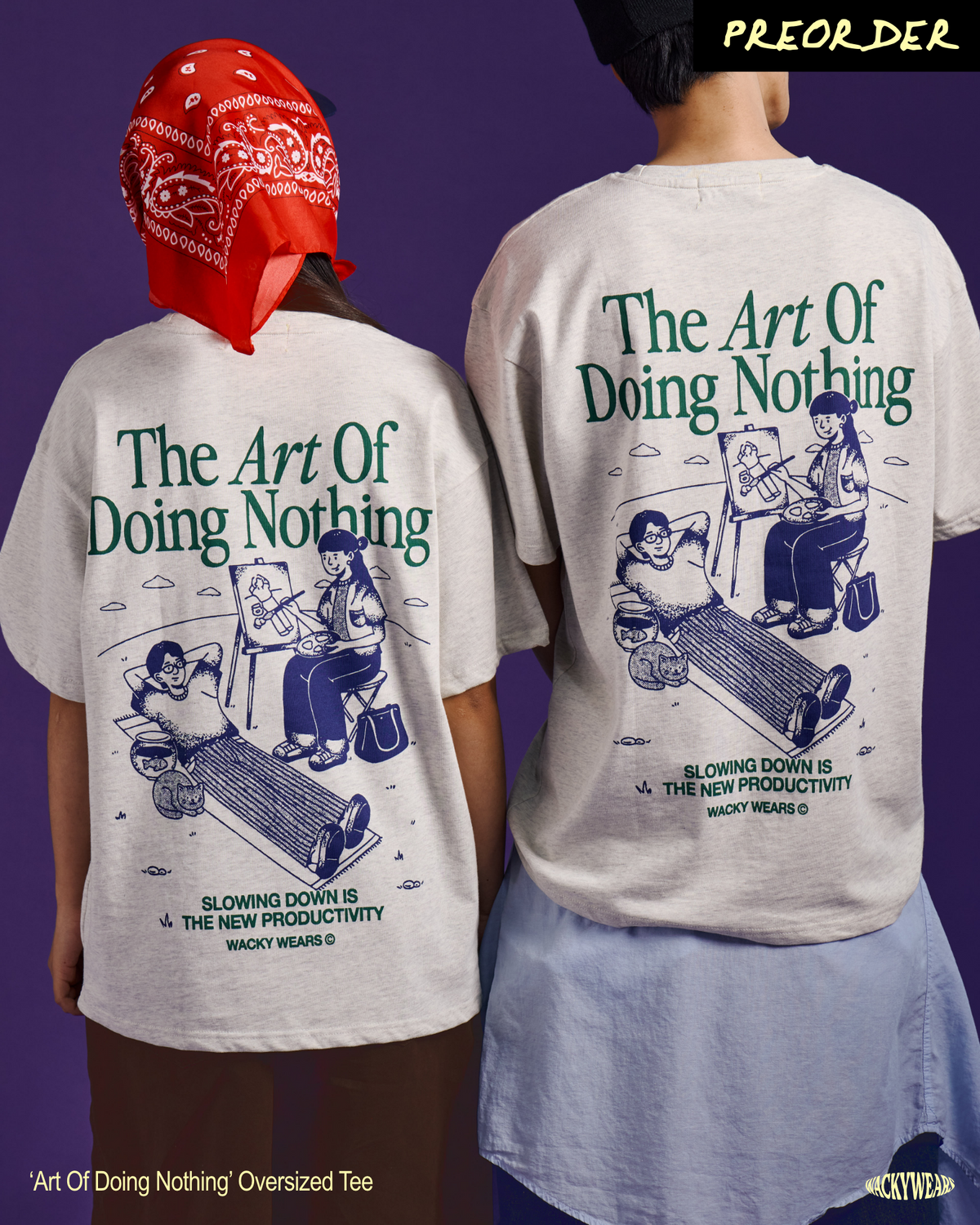 [PRE-ORDER] Art of Doing Nothing Oversized Tee *ETA: Nov 2026*