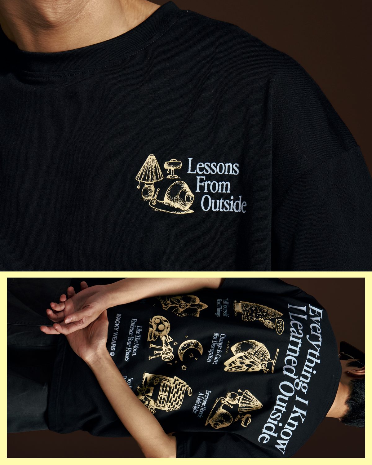 Outside Oversized Tee (Black)