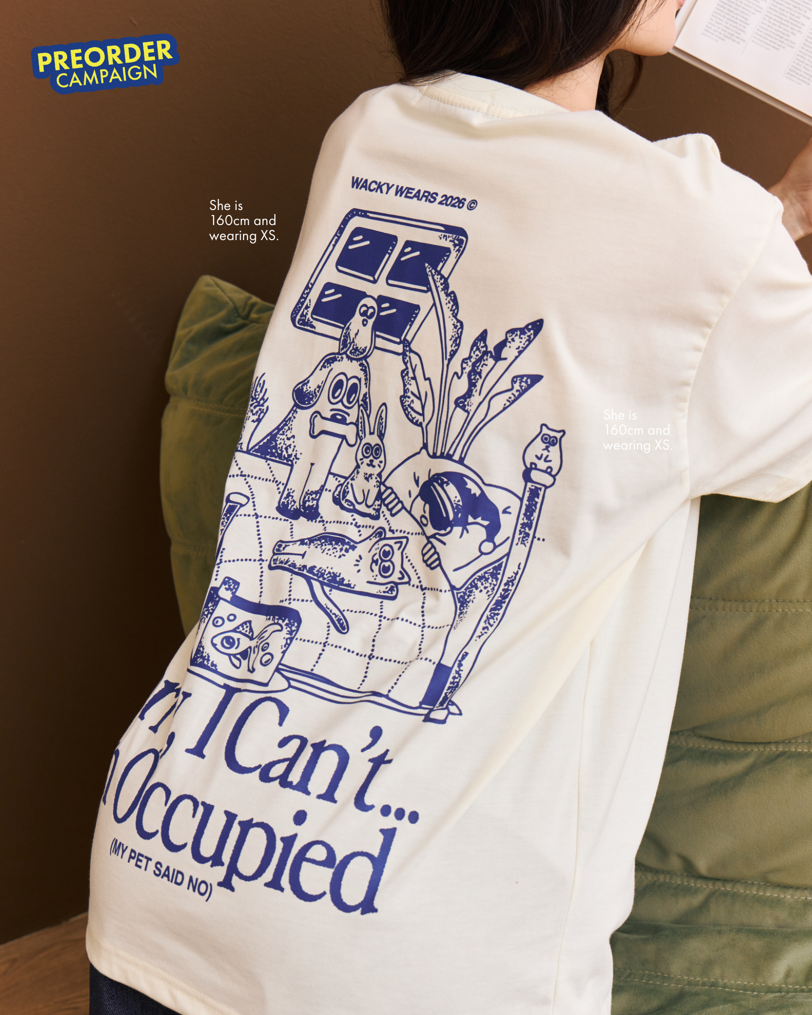 ‘Homebody Dept’ Lightweight Oversized Tee - Butter (Pre-Order)
