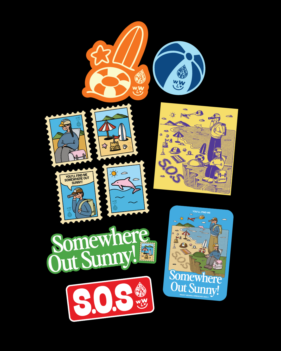 S.O.S Sticker Pack (10 pcs)