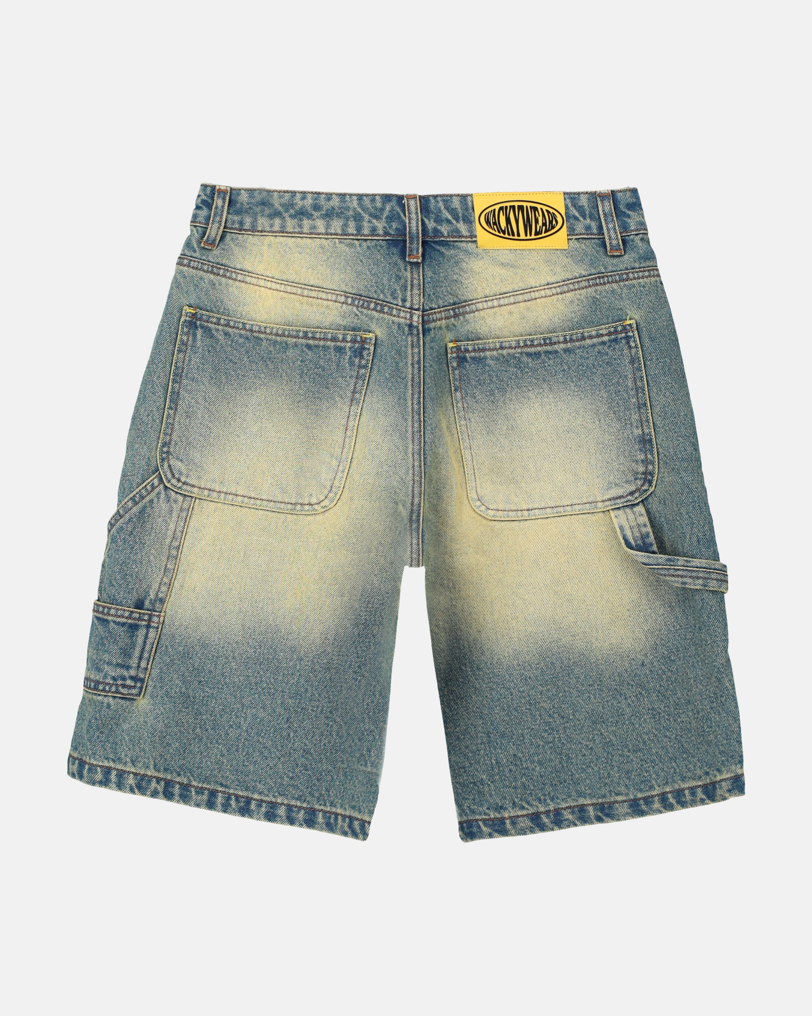 Cargo Baggy Denim Jorts - Vintage Wash