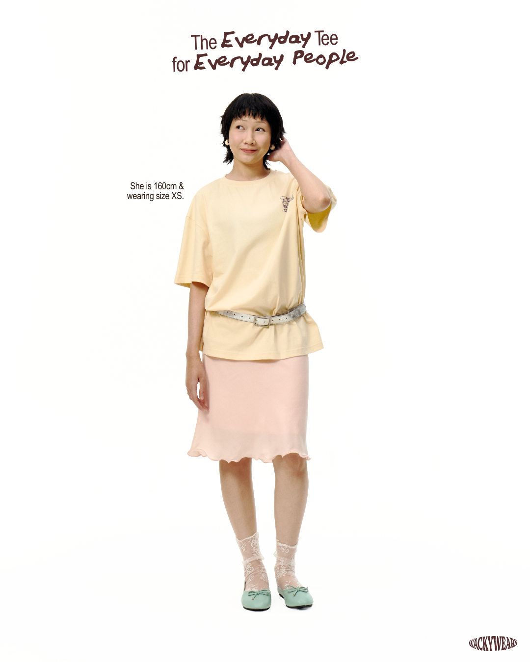Everyday Basic Oversized Tee - Butter