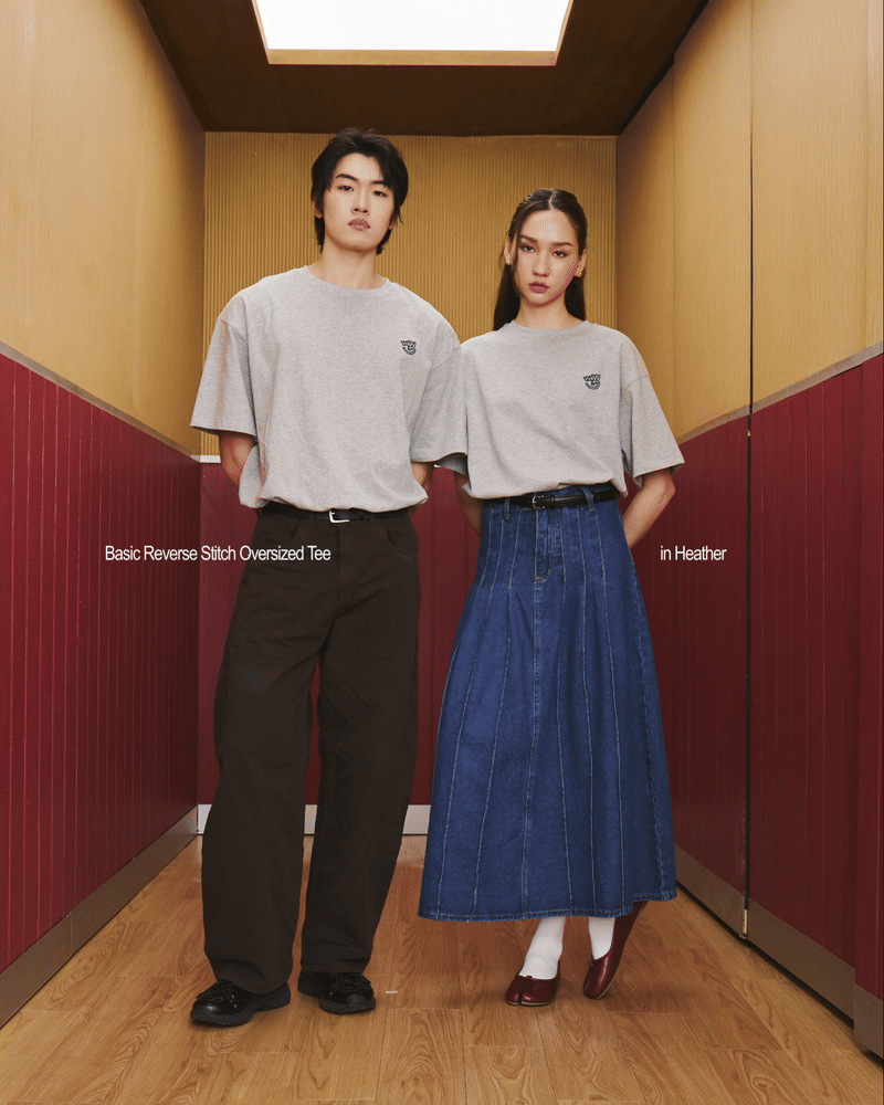 Basic Reverse Stitched Oversized Tee