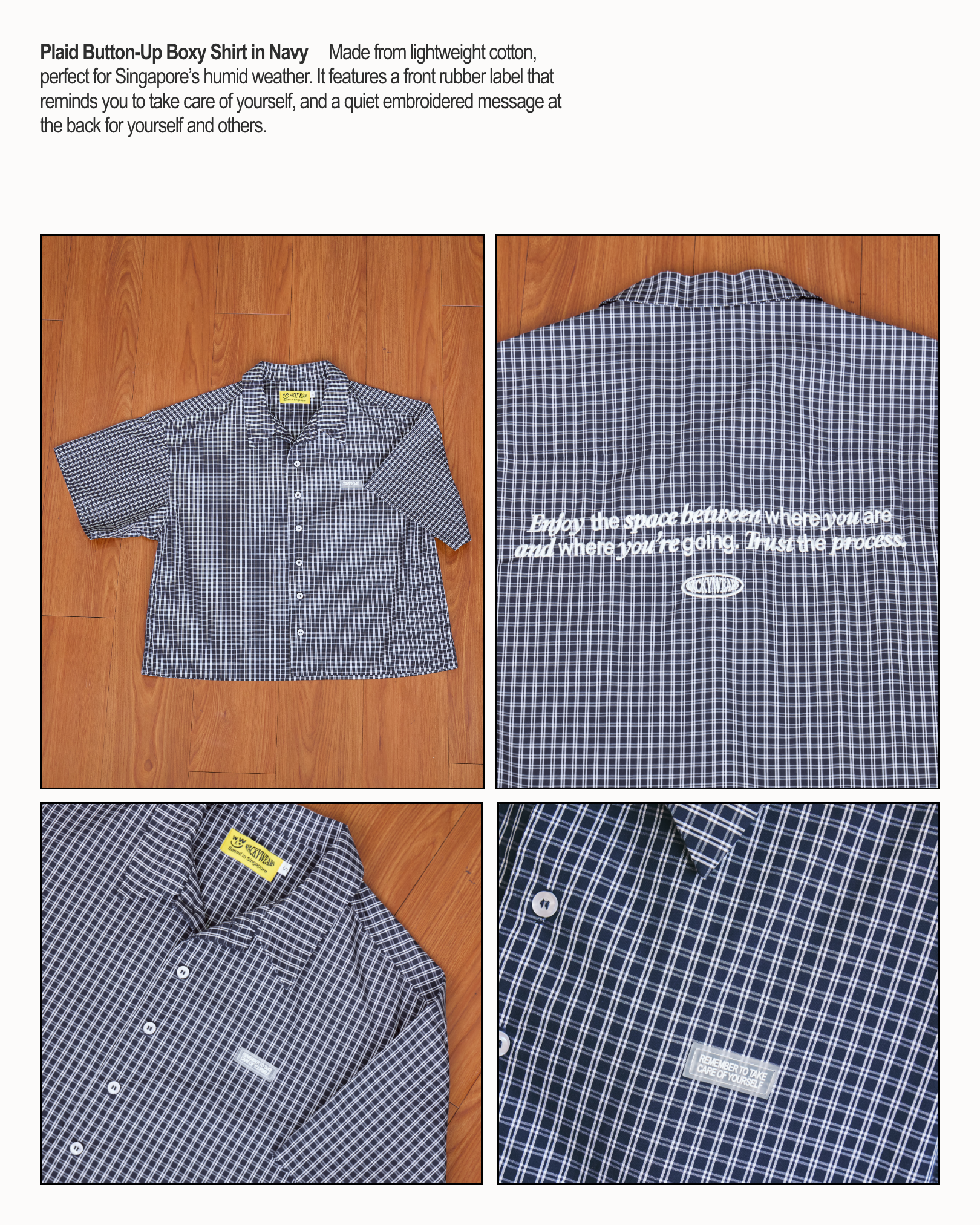 Plaid Boxy Button-Up Shirt
