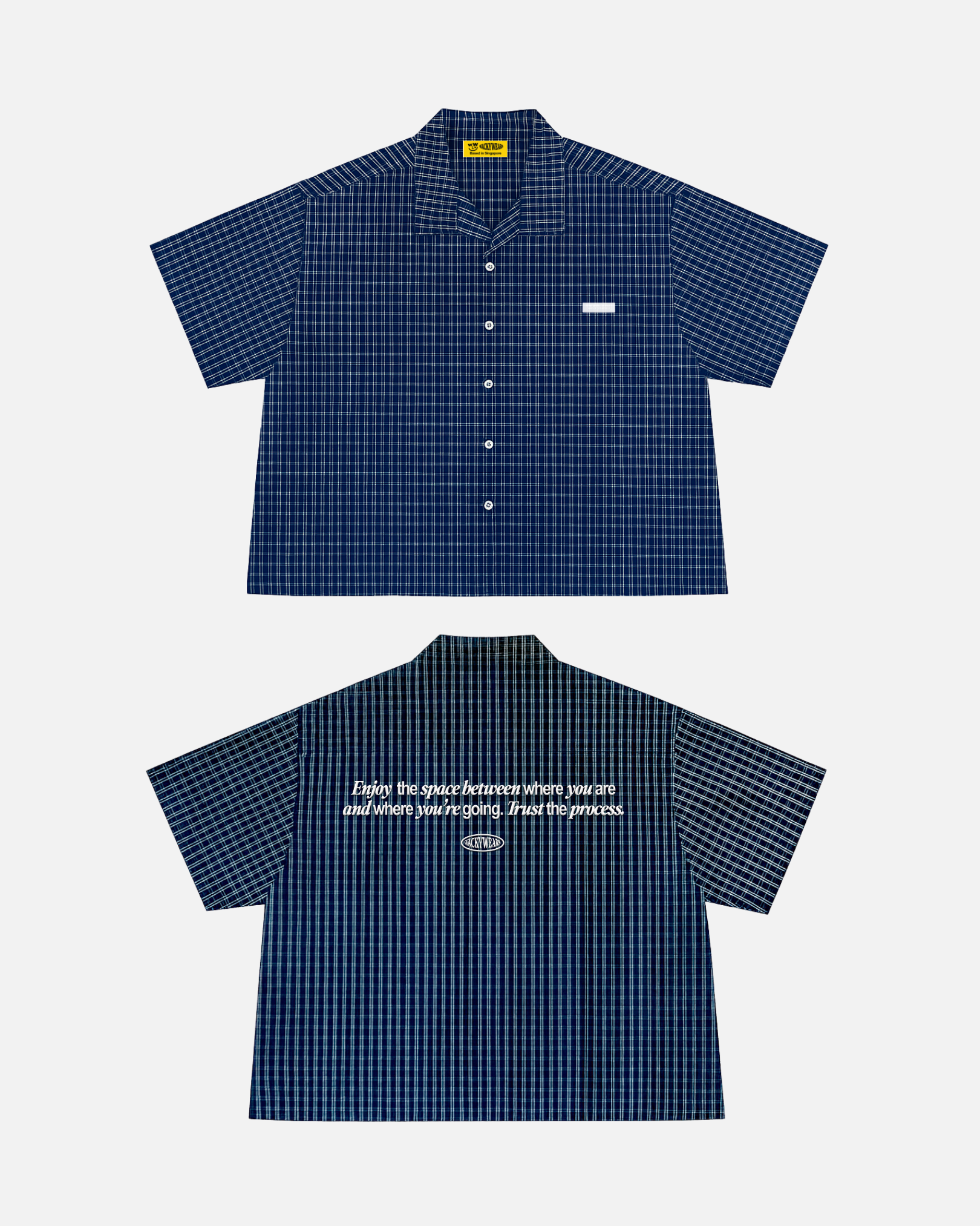 Plaid Boxy Button-Up Shirt